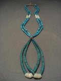 Very Old Vintage Santo Domingo Turquoise Necklace-Nativo Arts