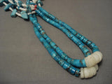 Very Old Vintage Santo Domingo Turquoise Pueblo Necklace-Nativo Arts