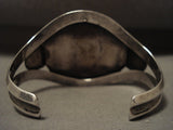 Very Rare And Very Old Vintage Navajo Harcross Turquoise Native American Jewelry Silver Bracelet-Nativo Arts