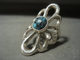 Very Rare **blue Wind Turquoise* Navajo Native American Jewelry Silver Ring-Nativo Arts