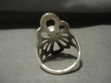 Very Rare **blue Wind Turquoise* Navajo Native American Jewelry Silver Ring-Nativo Arts