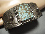 Very Rare! Early #8 Deposit Vintage Native American Navajo Sterling Silver Bracelet Old-Nativo Arts