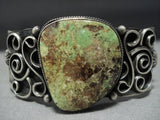 Very Rare!! Natural Orvil Jack Turquoise Vintage Native American Jewelry Navajo Sterling Silver Bracelet-Nativo Arts