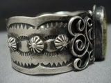 Very Rare!! Natural Orvil Jack Turquoise Vintage Native American Jewelry Navajo Sterling Silver Bracelet-Nativo Arts