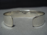 Very Rare Spiderweb Turquoise Vintage Native American Jewelry Navajo Sterling Silver Bracelet-Nativo Arts