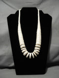 Very Rare Vintage Isleta Sterling Silver Native American Necklace Old-Nativo Arts