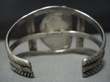 Very Rare!! Vintage Native American Jewelry Navajo Spiderweb Turquoise Sterling Silver Bracelet Old-Nativo Arts