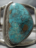 Very Rare!! Vintage Native American Jewelry Navajo Spiderweb Turquoise Sterling Silver Bracelet Old-Nativo Arts