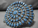 Very Rare!! Vintage Navajo Denim Lapis Sterlling Silver Native American Bracelet-Nativo Arts