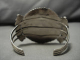 Very Rare!! Vintage Navajo Denim Lapis Sterlling Silver Native American Bracelet-Nativo Arts
