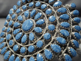 Very Rare!! Vintage Navajo Denim Lapis Sterlling Silver Native American Bracelet-Nativo Arts