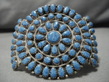 Very Rare!! Vintage Navajo Denim Lapis Sterlling Silver Native American Bracelet-Nativo Arts