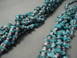 Very Rare! Vintage Navajo Native American Jewelry jewelry Turquoise Purple Shell Necklace-Nativo Arts