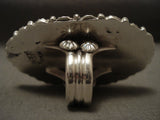 Very Rare Vintage Navajo Rhodochrosite Native American Jewelry Silver Ring-Nativo Arts