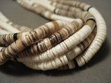 Very Unique Modernistic Santo Domingo Tan Heishi Necklace-Nativo Arts