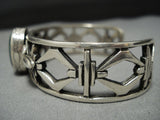 Very Unique!! Vintage Native American Jewelry Navajo Royston Turquoise Sterling Silver Cuff Bracelet Old-Nativo Arts