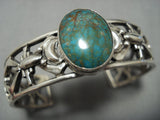 Very Unique!! Vintage Native American Jewelry Navajo Royston Turquoise Sterling Silver Cuff Bracelet Old-Nativo Arts