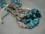 Very Unique! Vintage Navajo Native American Jewelry jewelry 'Nuggets And Jacla' Santo Domingo Necklace-Nativo Arts