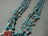 Very Unique! Vintage Navajo Native American Jewelry jewelry 'Nuggets And Jacla' Santo Domingo Necklace-Nativo Arts