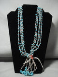 Very Unique! Vintage Navajo Native American Jewelry jewelry 'Nuggets And Jacla' Santo Domingo Necklace-Nativo Arts