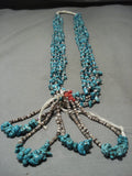 Very Unique! Vintage Navajo Native American Jewelry jewelry 'Nuggets And Jacla' Santo Domingo Necklace-Nativo Arts