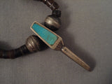Very Unique Vintage Santo Domingo/ Navajo Turquoise Native American Jewelry Silver Thorn Necklace Old-Nativo Arts