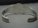 Vintage Native American Jewelry Navajo Gtreen Turquoise Sterling Silver Bracelet-Nativo Arts