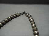 Vintage Native American Jewelry Navajo Red Mountain Turquoise Sterling Silver Squash Blossom Necklace-Nativo Arts