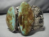 Vintage Native American Navajo Royston Turquoise Sterling Silver Bracelet Old-Nativo Arts