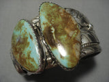 Vintage Native American Navajo Royston Turquoise Sterling Silver Bracelet Old-Nativo Arts