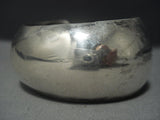 Vintage Navajo Native American Jewelry Sterling Silver Bracelet Old Cuff-Nativo Arts