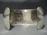 Vintage Navajo Native American Jewelry Sterling Silver Bracelet Old Cuff-Nativo Arts