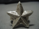Vintage Navajo Native American Sterling Silver Star Ring-Nativo Arts