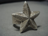 Vintage Navajo Native American Sterling Silver Star Ring-Nativo Arts