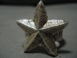 Vintage Navajo Native American Sterling Silver Star Ring-Nativo Arts