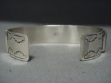 Vintage Navajo Royston Green Turquoise Inlay Sterling Native American Jewelry Silver Bracelet-Nativo Arts