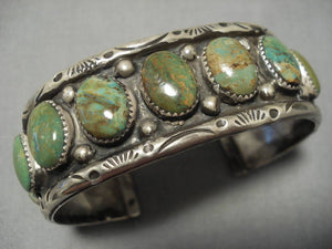 Vintage Navajo Royston Turquoise Sterling Silver Native American Bracelet Old-Nativo Arts