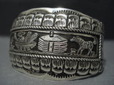 Vintage Navajo Sterling Native American Jewelry Silver Bracelet Old Pawn Jewelry-Nativo Arts