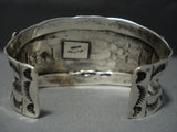 Vintage Navajo Sterling Native American Jewelry Silver Bracelet Old Pawn Jewelry-Nativo Arts