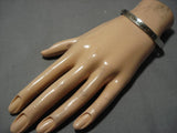 Vintage Navajo Sterling Silver Native American Gold Bracelet Old Cuff Jewelry-Nativo Arts