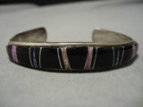 Vintage Navajo Sterling Silver Native American Opal Bracelet Old Cuff-Nativo Arts