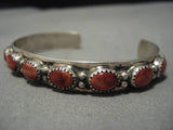 Vintage Navajo Sterling Silver Native American Spiny Oyster Bracelet Old-Nativo Arts