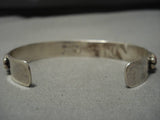 Vintage Navajo Sterling Silver Native American Spiny Oyster Bracelet Old-Nativo Arts