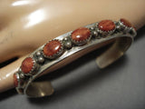 Vintage Navajo Sterling Silver Native American Spiny Oyster Bracelet Old-Nativo Arts