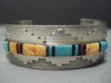 Vintage Navajo Turquoise Sterling Native American Jewelry Silver Bracelet-Nativo Arts