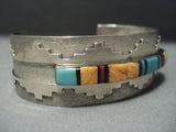 Vintage Navajo Turquoise Sterling Native American Jewelry Silver Bracelet-Nativo Arts