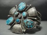 Vintage Navajo Turquoise Sterling Native American Jewelry Silver Bracelet Old Pawn Jewelry Cuff-Nativo Arts