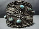 Vintage Navajo Turquoise Sterling Silver Native American Jewelry Bracelet-Nativo Arts
