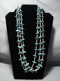 Vintage Navajo Turquoise Sterling Silver Native American Jewelry Necklace Jewelry-Nativo Arts
