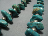 Vintage Navajo Turquoise Sterling Silver Native American Jewelry Necklace Old-Nativo Arts